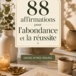 Affiche de 88 affirmations pour attirer l'abondance et le succès.