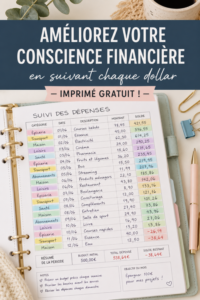 Une femme examinant un tableau de suivi financier avec des notes et des calculatrices.