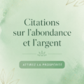 Citations inspirantes sur l'abondance financière sur fond paisible
