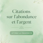 Citations inspirantes sur l'abondance financière sur fond paisible