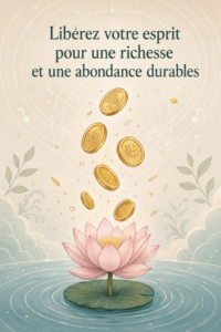 Femme méditant en pleine nature, symbolisant l'abondance et la prospérité.