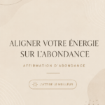 Femme méditant, alignant son énergie à l'abondance