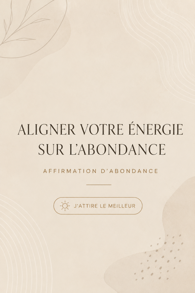 Femme méditant, alignant son énergie à l'abondance