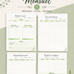 Femme utilisant un fichier pour suivre son budget mensuel.