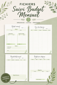 Femme utilisant un fichier pour suivre son budget mensuel.