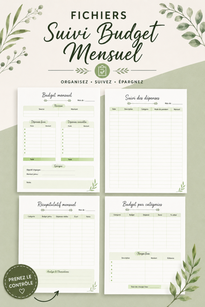 Femme utilisant un fichier pour suivre son budget mensuel.