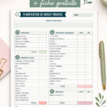Présentations de graphiques et d'outils pour la gestion de budget familial