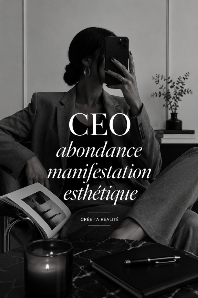 Femme souriante dans un environnement inspirant, illustrant la manifestation de l'abondance.