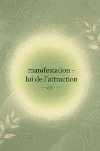 Image illustrant la loi de l'attraction avec des éléments inspirants