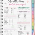 Femme utilisant un planner numérique pour organiser son budget