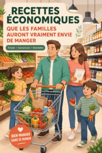 Un plat savoureux avec des légumes et des pâtes, idéal pour un dîner économique en famille.