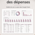 Modèle gratuit de suivi des dépenses mensuelles sur Google Sheets