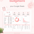 Modèle de planificateur de budget mignon sur Google Sheets