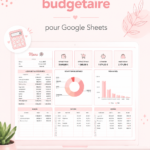 Modèle de planificateur de budget mignon sur Google Sheets
