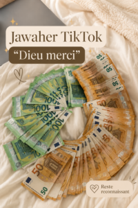 Jawaher en train de créer un contenu engageant sur TikTok, mettant en avant son style