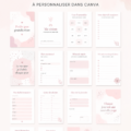 Modèle de planner annuel personnalisable sur Canva