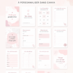 Modèle de planner annuel personnalisable sur Canva