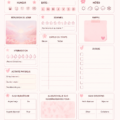 Image d'un planner quotidien imprimable avec des fleurs et un design attrayant