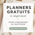 Un planner coloré et organisé sur un bureau avec des accessoires de papeterie.