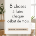 Femme organisant son mois avec un agenda sur-mesure.