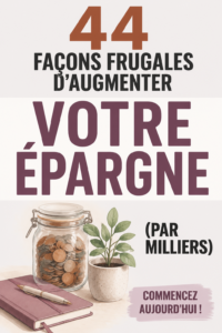 Femme souriante à un bureau, consultante des astuces d'économie avec un carnet.