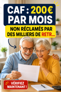 Femme recevant une lettre de la CAF avec un sourire, représentant l'obtention d'aide financière.