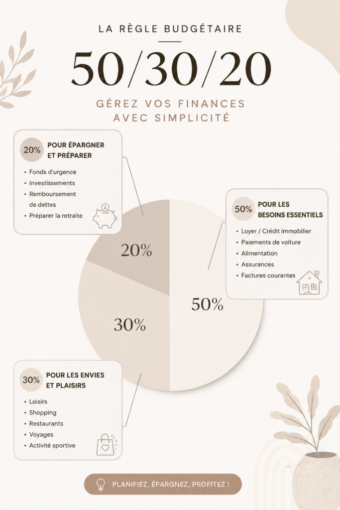 Femme souriante utilisant une application pour gérer son budget mensuel