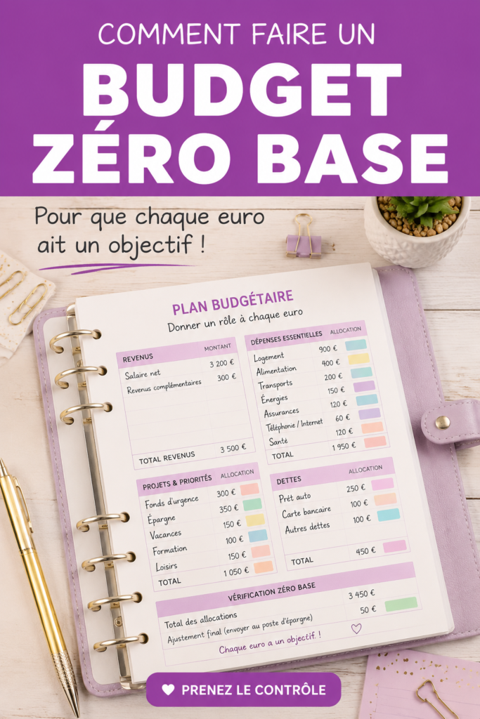 Femme utilisant un modèle de budget zéro pour gérer ses finances