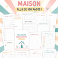 Classeur de gestion de maison gratuit avec plusieurs pages d'imprimables
