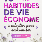 Femme heureuse économisant de l'argent grâce à des habitudes frugales.