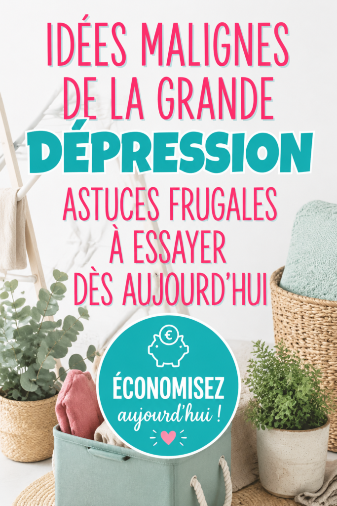 Astuces frugales inspirées de la grande dépression pour mieux gérer son budget