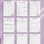 Collection d'inserts gratuits pour planners en PDF