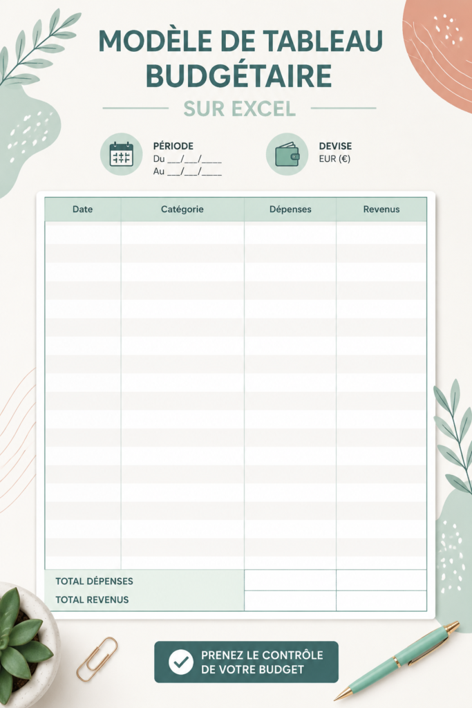 Modèle de budget Excel pour une gestion financière facile