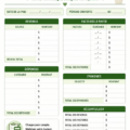 Planner budgétaire coloré posé sur une table en bois avec des équipements de bureau.
