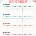 Femme vérifiant ses dépenses avec un outil pratique sur son ordinateur