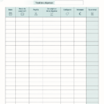 Tableau Excel pour suivi des dépenses sur un bureau, symbolisant une gestion financière pratique.