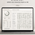 Capture d'écran d'un modèle de tracker mensuel pour le suivi financier