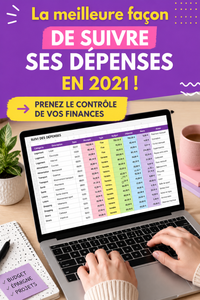 Femme souriante utilisant une application de gestion de budget sur son smartphone.