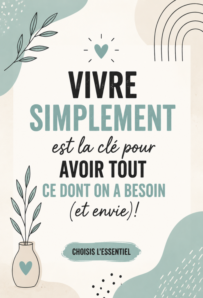 Un coin de vie frugale avec des plantes vertes et des objets décoratifs simples