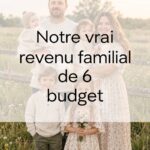 Budget familial pour une famille de 6 avec un seul revenu