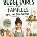 Une mère de famille examinant des documents de budget à la maison, symbolisant la gestion financière pour les familles à revenu unique.