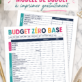 Un modèle de budget zéro prénommé "BudgetFacile" rempli de couleurs et de graphiques.