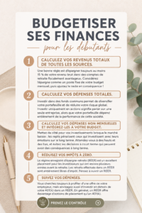 Femme souriante utilisant une application de budget sur son téléphone.