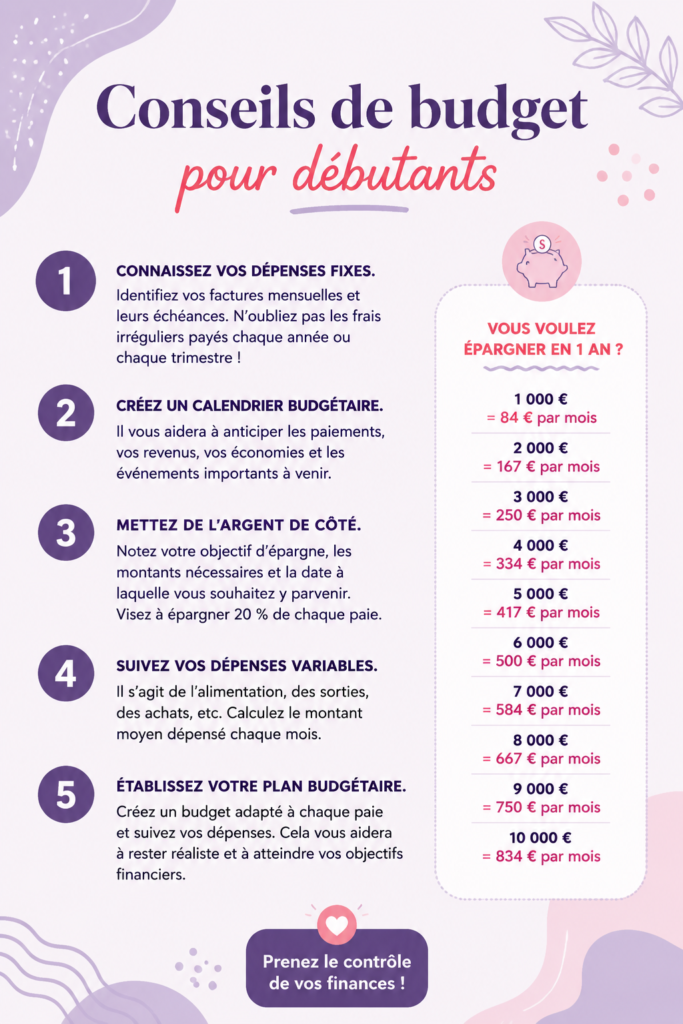 Une femme souriante établit son budget avec un ordinateur portable et une tasse de café.