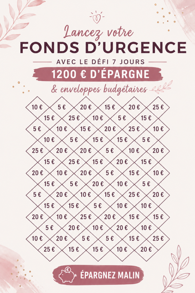 Femme souriante tenant une enveloppe avec des économies pour son fonds d'urgence.