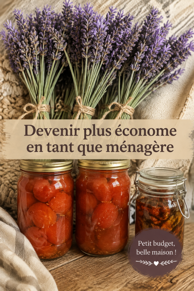 Femme en train de gérer son budget à la maison avec des notes et un ordinateur.