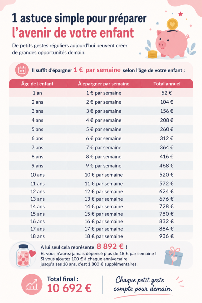 Une mère avec son enfant regardant des livrets d'épargne pour préparer son avenir financier.