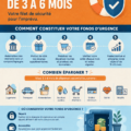 Femme heureuse avec un budget et un carnet d'épargne pour son fonds d'urgence.