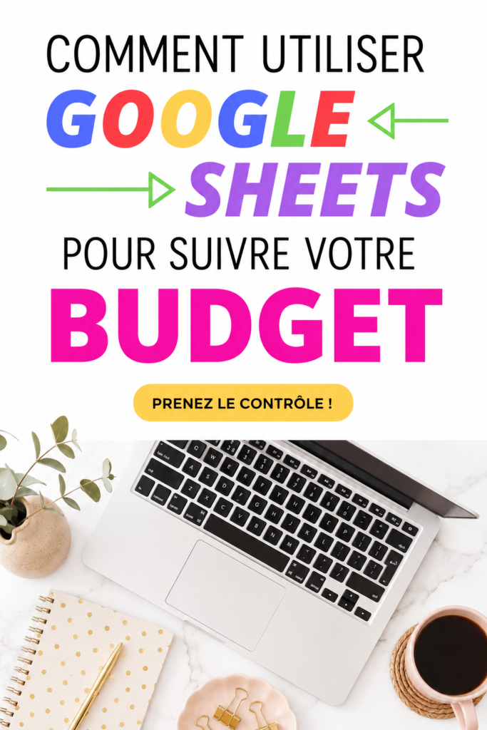 Capture d'écran d'un tableau de budget sur Google Sheets, montrant les dépenses et les recettes.