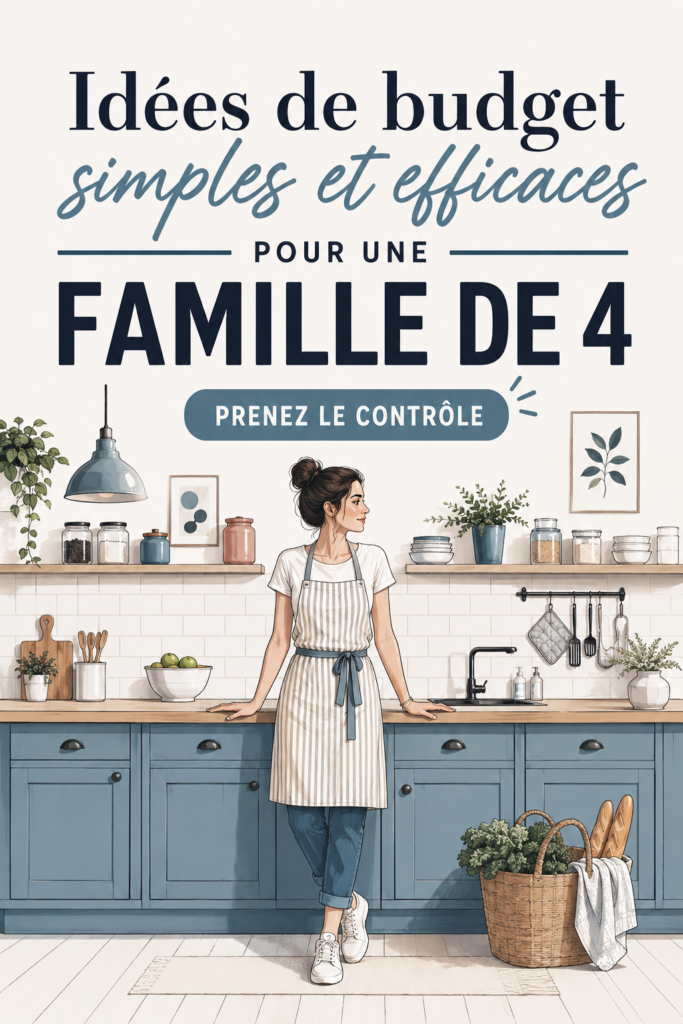 Idées pratiques pour gérer le budget d'une famille de 4.